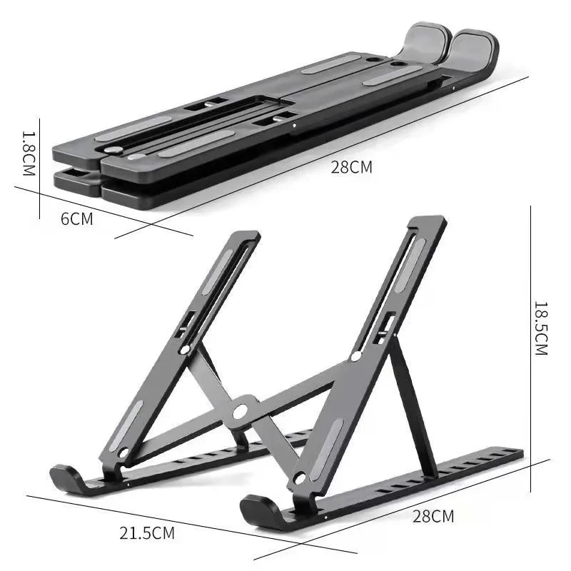 Soporte Ergonómico para portatil de Aluminio PRO o Elevador Plegable TecGadget.